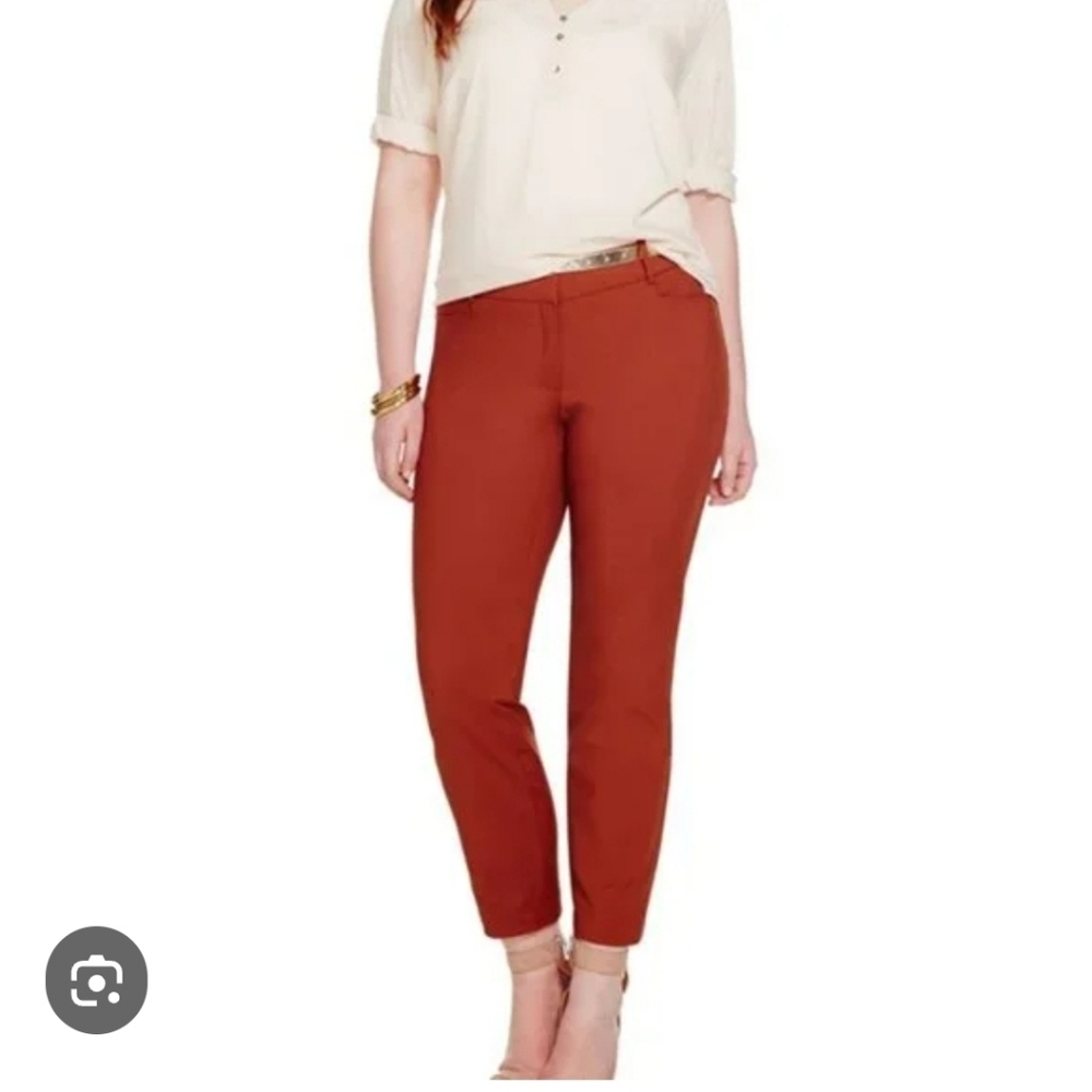Eloquii Rustic Straight Leg Career Trouser Ankle Pants Size 24R Kady Classic Fit